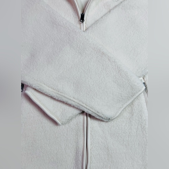 Sierra Designs Women’s Full Zip Cream Sherpa Fleece Jacket NWT - Picture 6 of 9